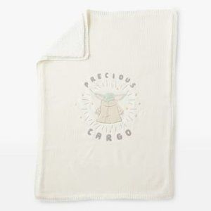 Pottery Barn Mandalorian The Child Grogu Baby Yoda Heirloom Baby Blanket NEW